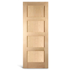 4 flat panel oak Shaker pinto
