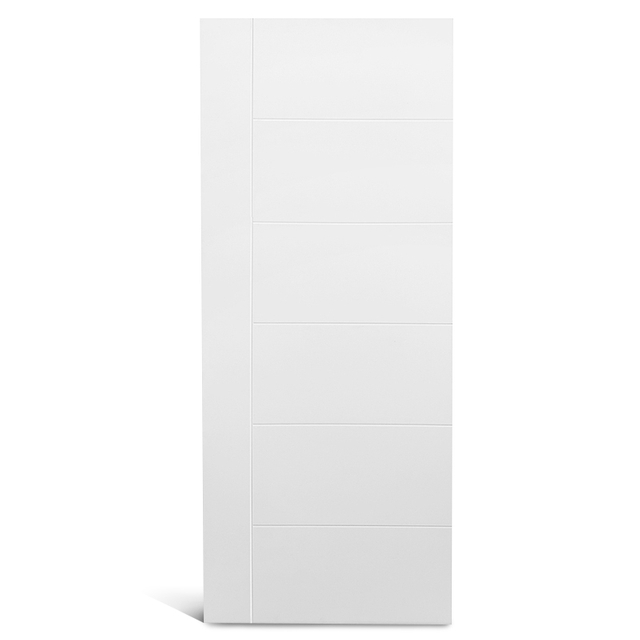6 panel na katumbas ng 1 vertical panel primed Molded door