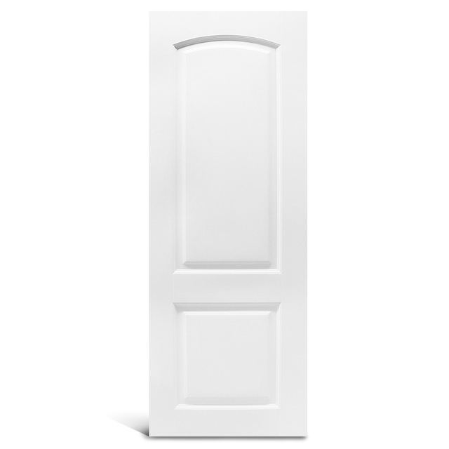 2 panel round top makinis primed Molded door
