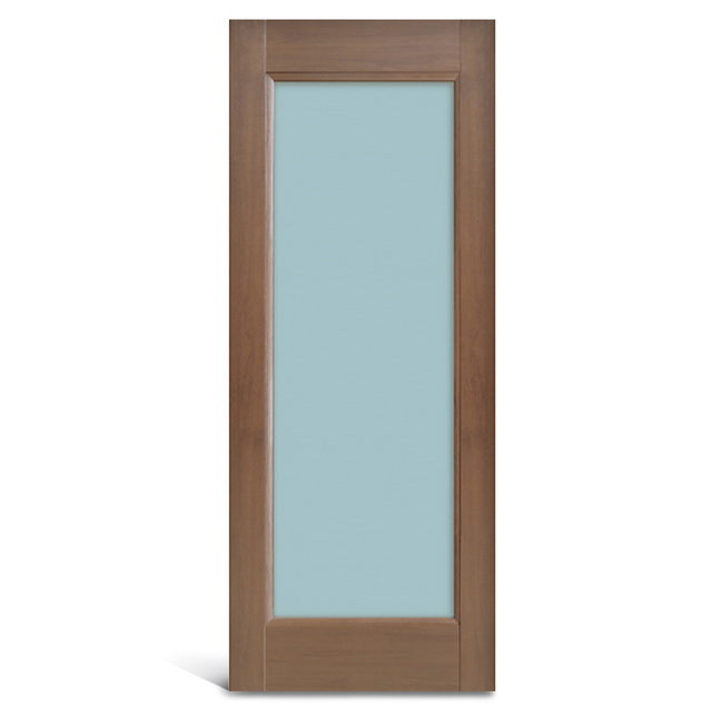 1 panel glass PVC Panel door