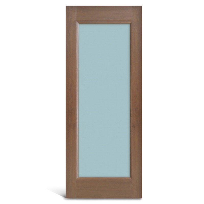 1 panel glass PVC Panel door