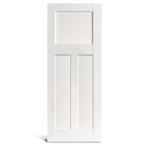 3 Flat Panel Square na may Vertical PVC Shaker Door