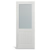 2 panel square top glass PVC Molded door