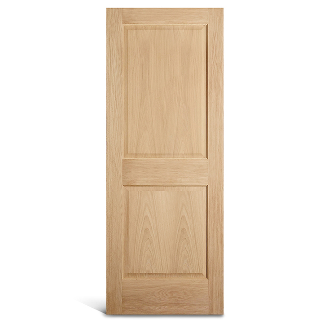 2 panel square top oak Panel door