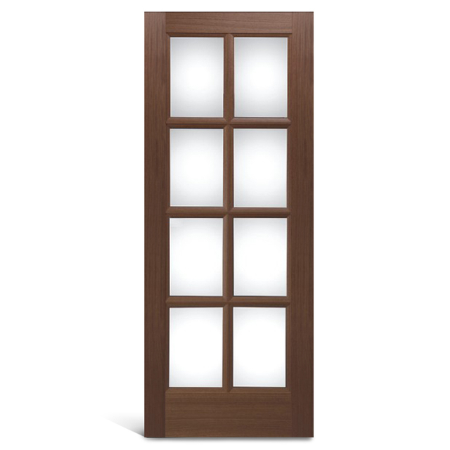 8 Lite PVC Glass French Door Interior Residential