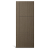 3 panel na katumbas ng 1 vertical panel grooved PVC Molded door