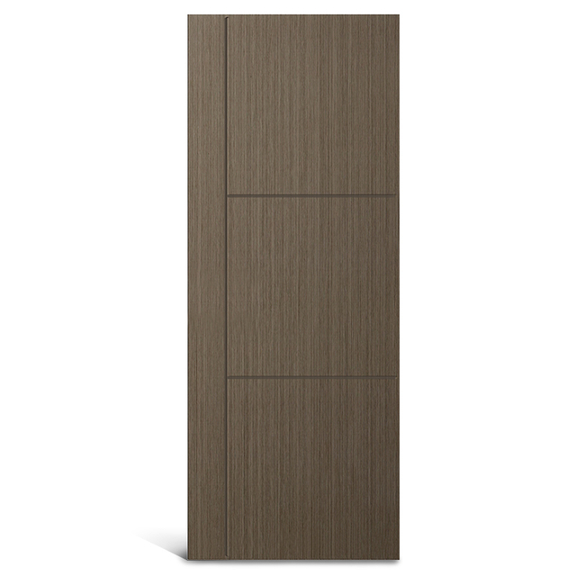 3 panel na katumbas ng 1 vertical panel grooved PVC Molded door