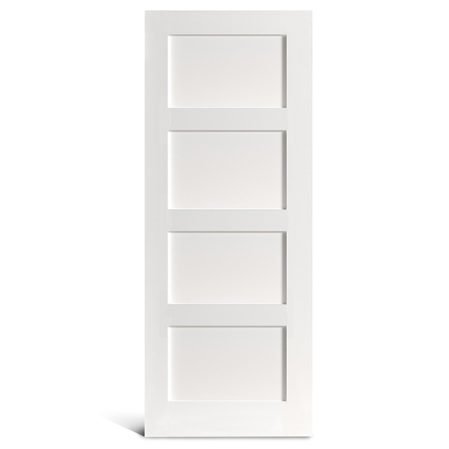 4 flat panel primed Shaker pinto