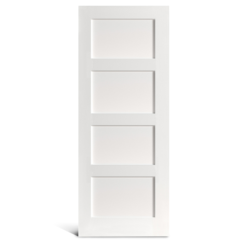 4 flat panel primed Shaker pinto