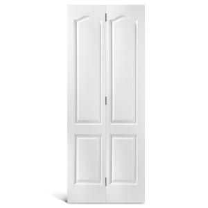 4 Panel Round Top Primed Bifold Door