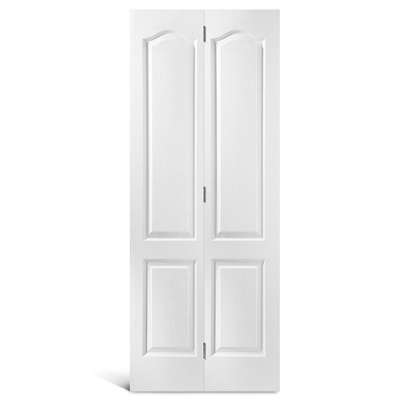 4 Panel Round Top Primed Bifold Door