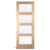 4 Lite Oak Glass French Door