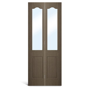 4 Panel Arch Glass PVC Bifold Door Interior Closet
