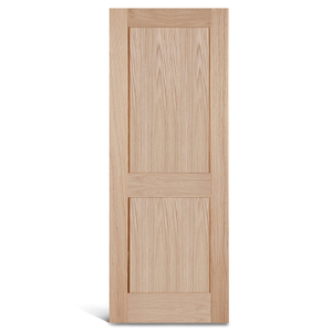 2 flat panel oak Shaker na pinto