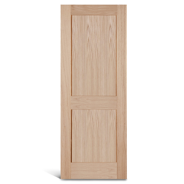 2 flat panel oak Shaker na pinto