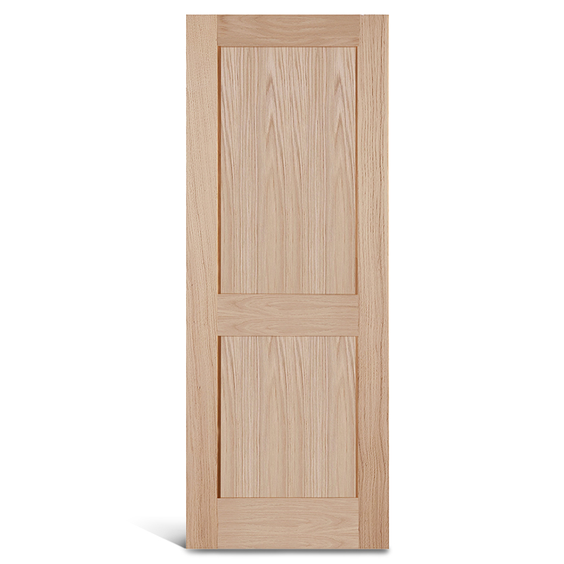 2 flat panel oak Shaker na pinto