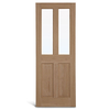 4 panel glass oak Panel pinto