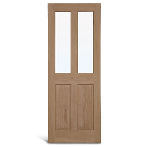 4 panel glass oak Panel pinto