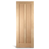 2 flat panel vertical oak Shaker pinto