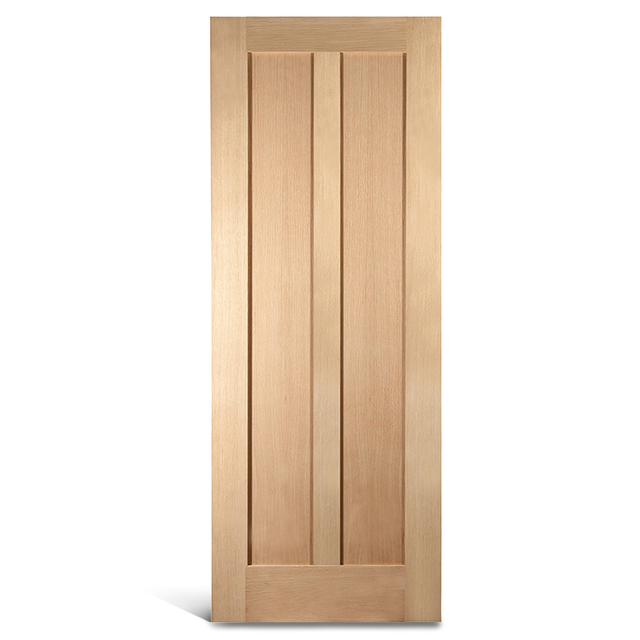2 flat panel vertical oak Shaker pinto