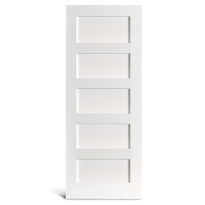 5 flat panel primed Shaker pinto