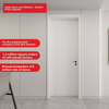 Oupai Painted Wooden MDF Door CE Saso GOST-R Certificate