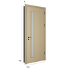 Oupai PVC Wooden MDF Door CE Saso GOST-R Certificate