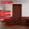 Oupai Painted Wooden MDF Door CE Saso GOST-R Certificate