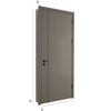 Oupai Painted Wooden MDF Door CE Saso GOST-R Certificate