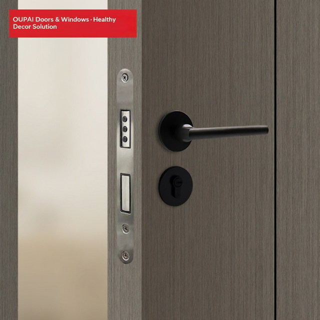 Oupai Painted Wooden MDF Door CE Saso GOST-R Certificate