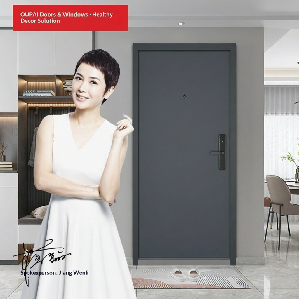 Oupai Steel Entry Security Door FSC CE Saso GOST-R Authenticate