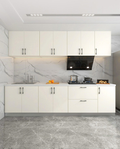 Oupai Laminated Chipboard Customized Kitchen Cabinet FSC CE Saso GOST-R Authenticate