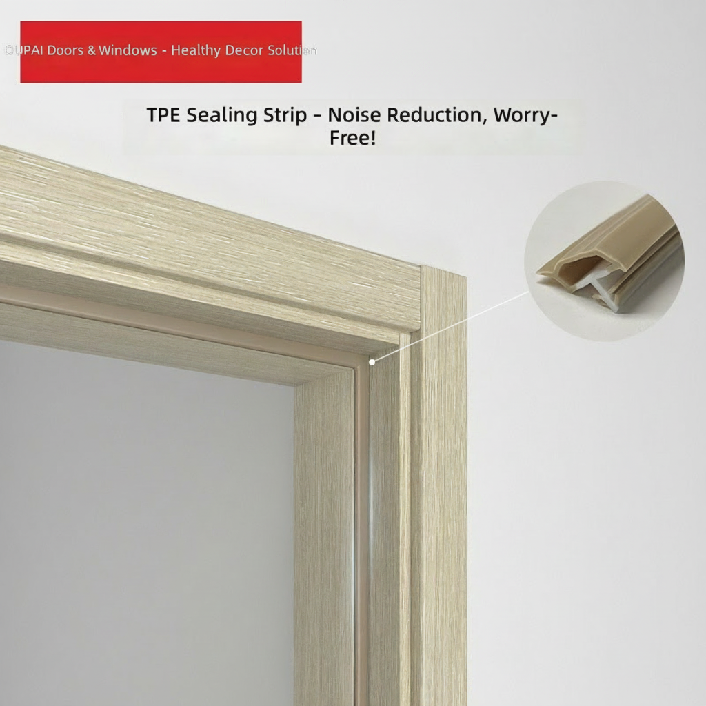 Oupai PVC Wooden MDF Door CE Saso GOST-R Certificate