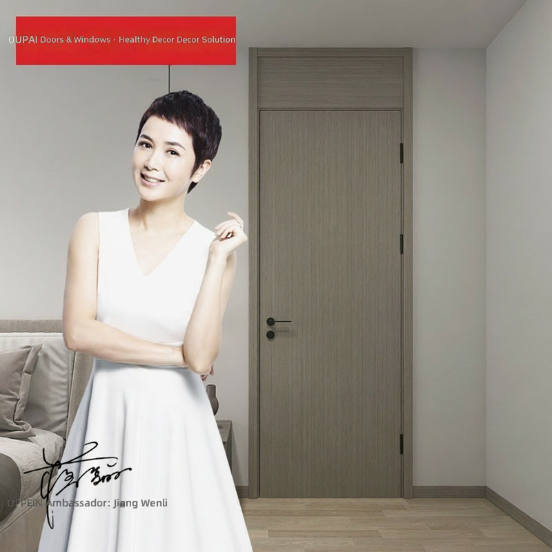 Oupai PVC Wooden MDF Door CE Saso GOST-R Certificate