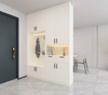 Oupai Laminated Chipboard Customized Kitchen Cabinet FSC CE Saso GOST-R Authenticate