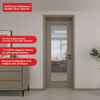 Oupai PVC Wooden MDF Door CE Saso GOST-R Certificate