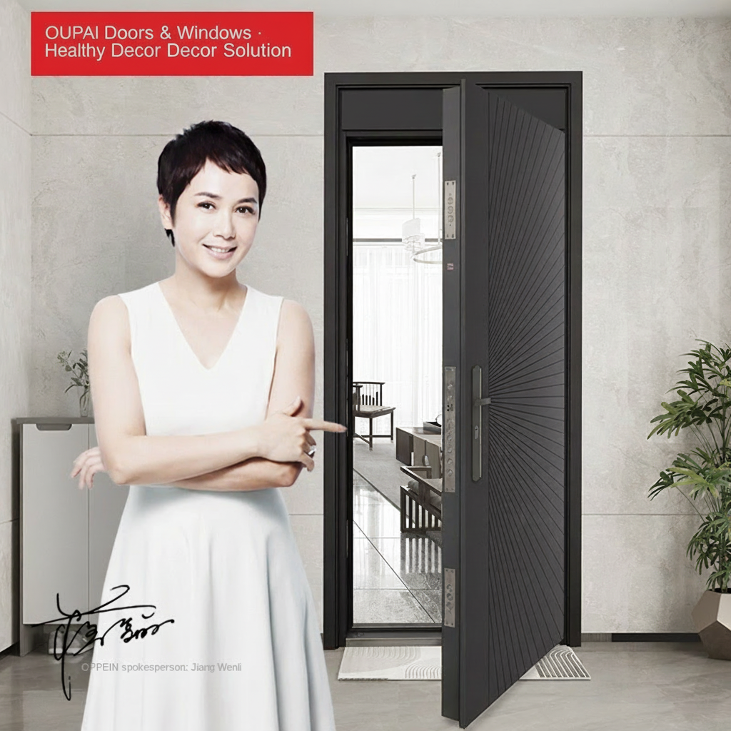 Oupai Steel Entry Security Door FSC CE Saso GOST-R Authenticate