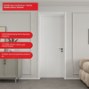 Oupai PVC Wooden MDF Door CE Saso GOST-R Certificate